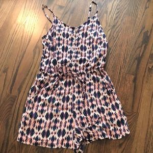 Cute, pink and dark blue romper